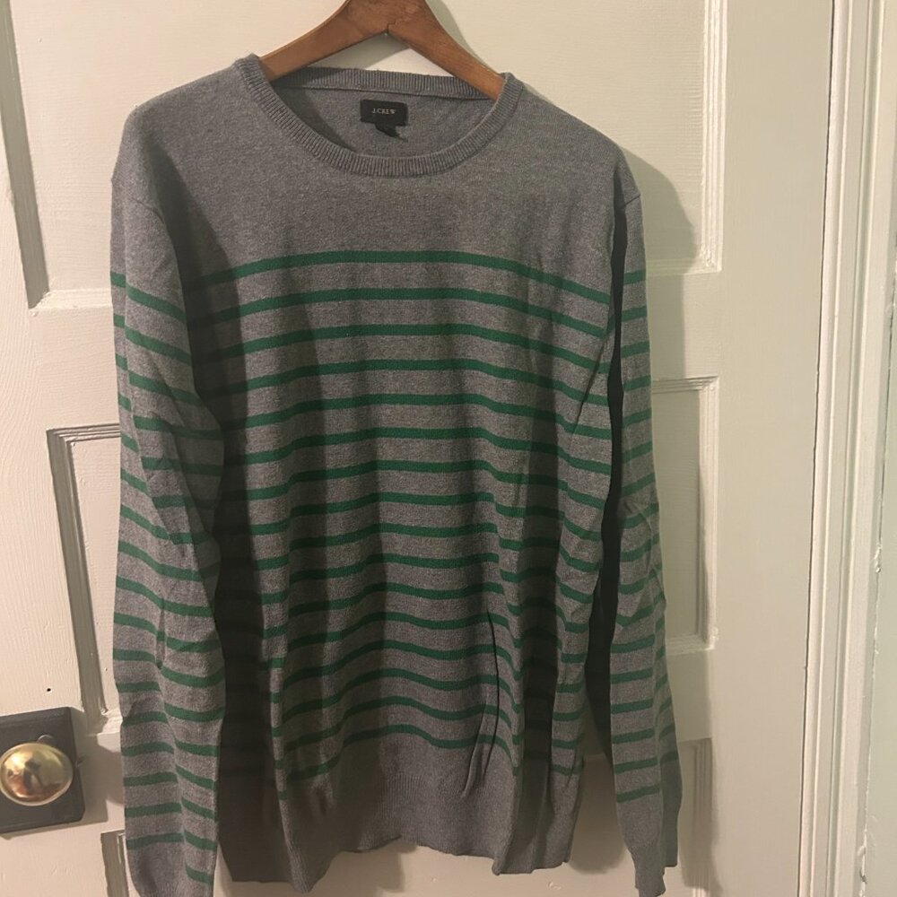 Classic J Crew Cotton Cashmere Unisex Pullover Sweater - Size L - Picture 3 of 4